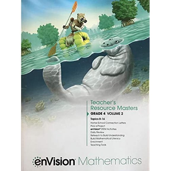 Pre-Owned enVision Mathematics 2020 Teacher Resource Masters Grade 4 Volume 2, c. 2020, 9780134954196, 013495419X, 9780134954196, 013495419X, Paperback,