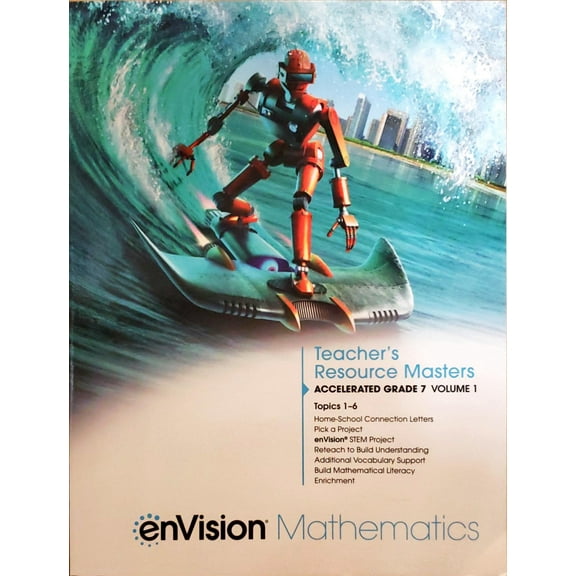 enVision Mathematics, Teacher's Resource Masters, Accelerated, Grade 7, Volume 1, Topics 1-6, 9780768565669, 0768565669