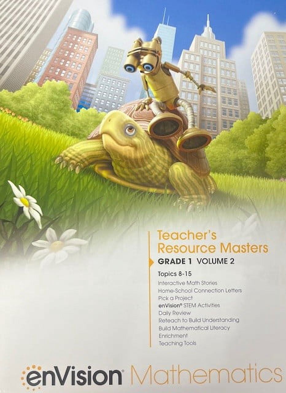 Two Topis enVision Mathematics, Teacher's Resource Masters, Grade 1 Volume 2 ...