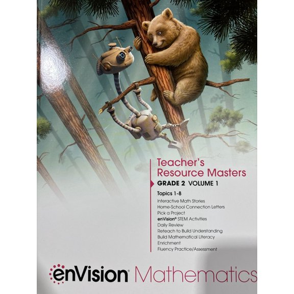enVision Mathematics, Teacher's Resource Masters, Grade 2 Volume 1, Topics 1-8, c. 2020, 9780134954127, 0134954122