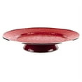 thumbnail image 1 of Solid Red Pattern 12.5 inch Cake Plate Golden Rabbit Enamelware, 1 of 4