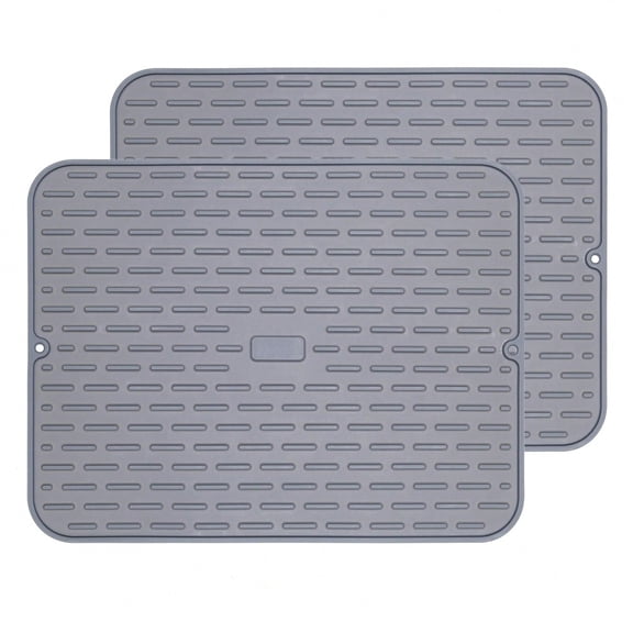 To encounter Silicone Dish Drying Mat -  Flexible Rubber Drying Mat, Heat Resistant Silicone Trivet, Countertop Mat, Dish Draining Mat, Sink Mat (1 PCS)