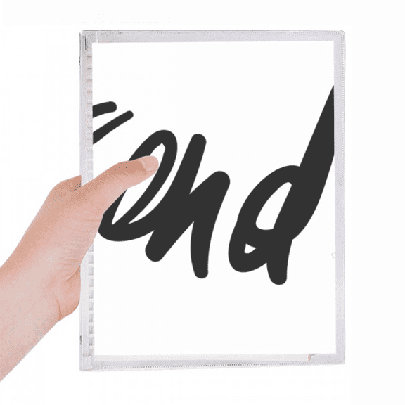 end funny quote handwrite style notebook loose diary refillable journal statiry