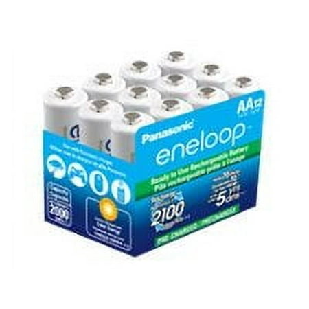 Panasonic - eneloop Rechargeable AA Batteries (12-Pack)