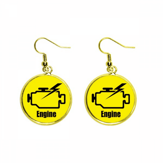 engine piston power safe art deco fashion ear dangle en drop earring jewelry woman