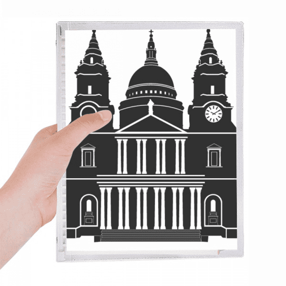 england building united kingdom outline uk notebook loose diary refillable journal statiry