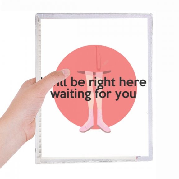 english classic emotional lyrics waiting notebook loose diary refillable journal statiry