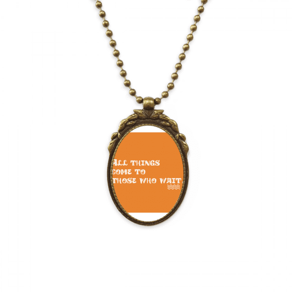 english motto self motivation antique necklace vintage bead pendant keychain