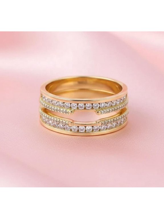 enhancer guard gold plated, rose gold vermeil ring jacket