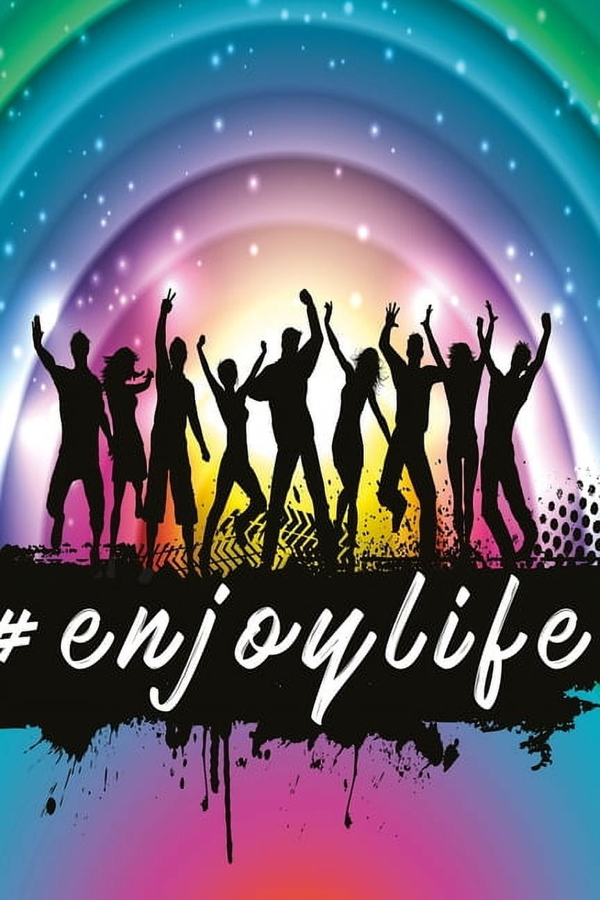 #enjoylife notebook : Notebook graph paper 120 pages 6x9 perfect as math book, sketchbook, workbook and diary for joyful people (Paperback)