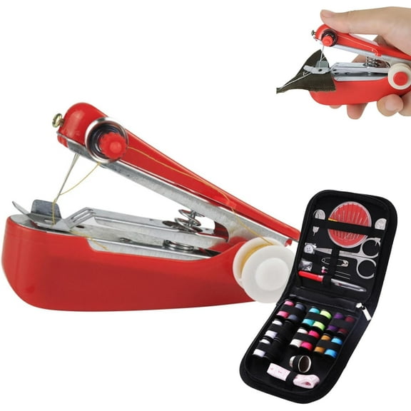 enkfyh Stitchpal Sewing Tool, Stitch Pal Sewing Machine, Manual Quick Portable Mending Machine for Quick Repairs, Mini Portable Handheld Sewing Device for Home, DIY Handmade