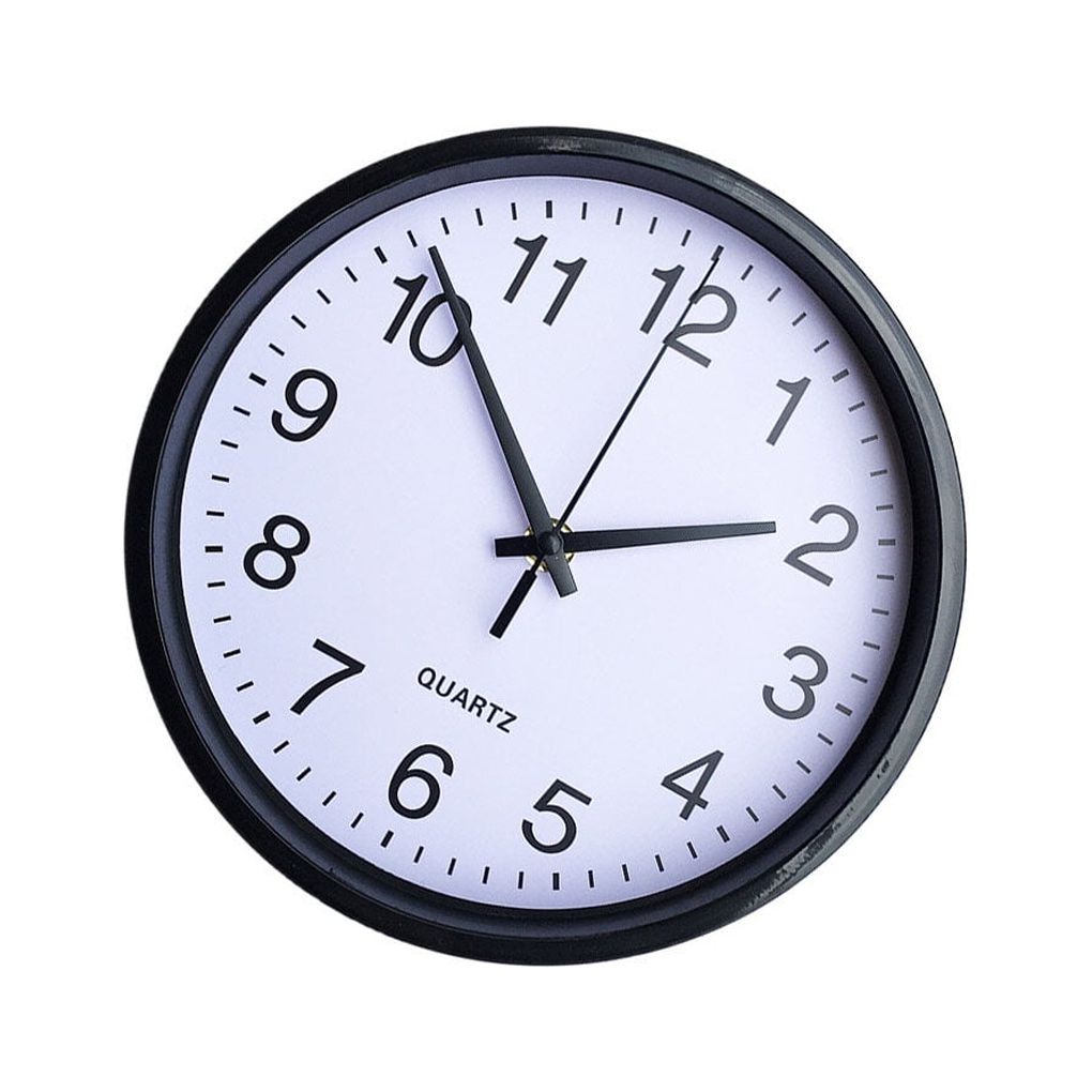 enquiret 8 Inch Round Quartz Wall Clock Glow In Dark Silent