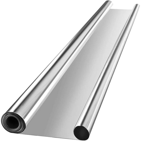 enshijinzi Highly Reflective Mylar Film Roll 4FT x 100FT for Outdoor Grow Room Indoor Decoration Aluminum Paint Coated 2 Mil Silver