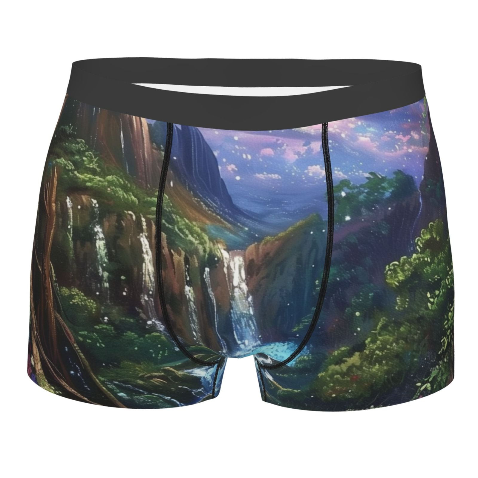 entrance to mysterious landscape Men's s Underwear Sexy Underwear Nylon 