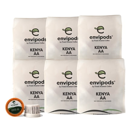 envipods by Fresh Roasted Coffee - Kenya AA, 72 K-cup Compatible envipods
