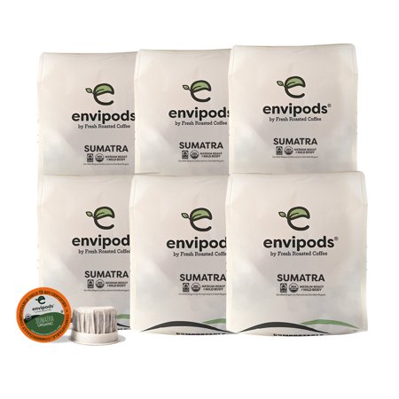 envipods by Fresh Roasted Coffee - Organic Sumatran Coffee, 72 K-cup Compatible envipods