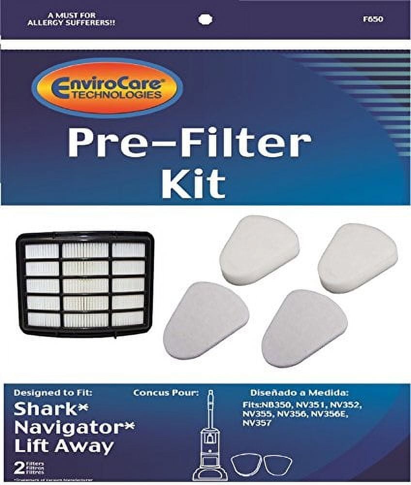 Envirocare Washable Vacuum Filters for Shark Navigator LiftAway Models