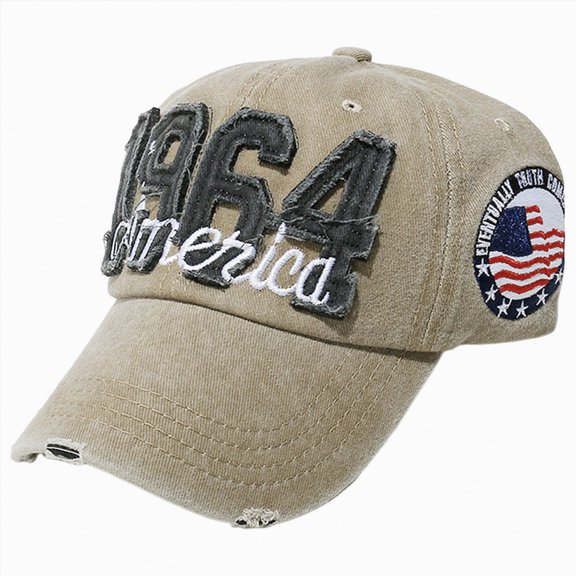 enyan 250 Anniversary USA Hat America 250th Anniversary Adjustable Embroidery Patriotic Baseball Cap for Men Women,Khaki