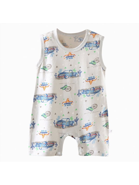 Baby Clothes Boy Summer Baby Boy Short Sleeve Jumpsuit Romper One Piece Clothes 0 3 6 9 12 18 34 Months Baby Boy Outfit Blue 12-18 Months