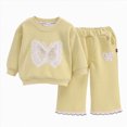 thumbnail image 1 of enyan Baby Girl Clothes Fall Winter Long Sleeve Top and Jogger Pants Set Casual Daily Outfits for Toddler Girl Khaki，6-12 Months, 1 of 7