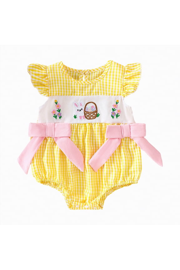 Baby Girl Clothes Summer Newborn Boy Girl Coming Home Outfit Baby Infant Sleeper Gown Nightgown Outfits Cute Spring & Summer P'ajamas,Yellow,3-6 Months