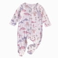 thumbnail image 1 of enyan Baby Outfits Boy Girl Newborn Footies Long Sleeve Zipper One-Piece Footie Sleeper Pjs for Newborn Boys Girls（Light Gray,9-12 Months）, 1 of 3