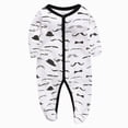 thumbnail image 1 of enyan Baby Outfits Boy Girl Newborn Footies One-Piece Sleeper Snap Button Romper Cotton Jumpsuit Toddler Boy Girl Clothes（White,3-6 Months）, 1 of 6