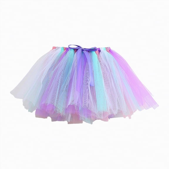 enyan Carnival Dress Girls Girls Casual Mini High Waist Stretchy Flared Pleated Skater Uniform Skirts Purple,10-12 Years