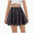 thumbnail image 1 of enyan Carnival Girls Dress Girls Butterfly Shorts Flowy Dance Skorts Cheer Teen Athletic Skirt Flutter Tennis Outfit Kid Black,11-12 Years, 1 of 5