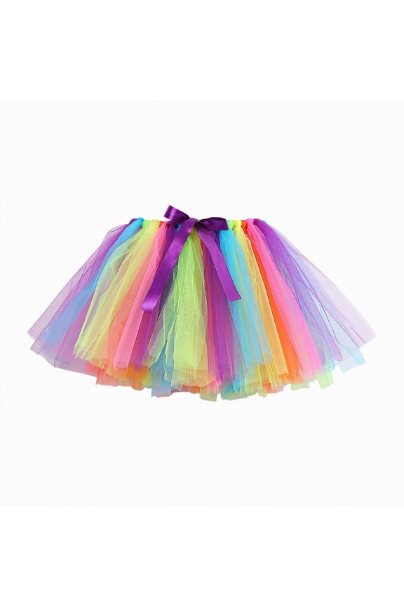 Carnival Women Girl Teens Short Skirt Colorful Running Skirts Rave Costume Tutu Dance Skirt Little Girl Dress Light Purple,2-4 Years
