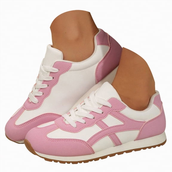 enyan Comfort Sneaker for Women Casual Womens Walking Shoes Lightweight Cushion Sneakers Casual Shoes for Women Pink,Size 8.5