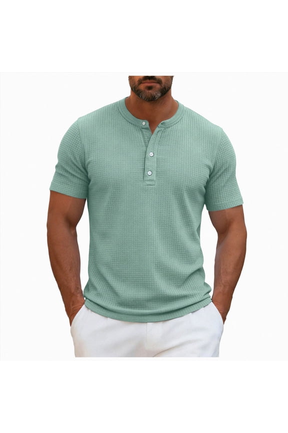 Everyday wear classic collared polo tops,Men's Performance T-Shirt , Ultra Soft Moisture Wicking UPF 50+ Fitness Shirts (Light Green,L)