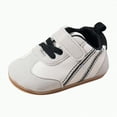 thumbnail image 1 of enyan First Walker Shoes B'aby B'oys G'irls First Walking Shoes Infant Sneakers Crib Shoes Breathable Lightweight Slip On Shoes Black,Size 4, 1 of 7