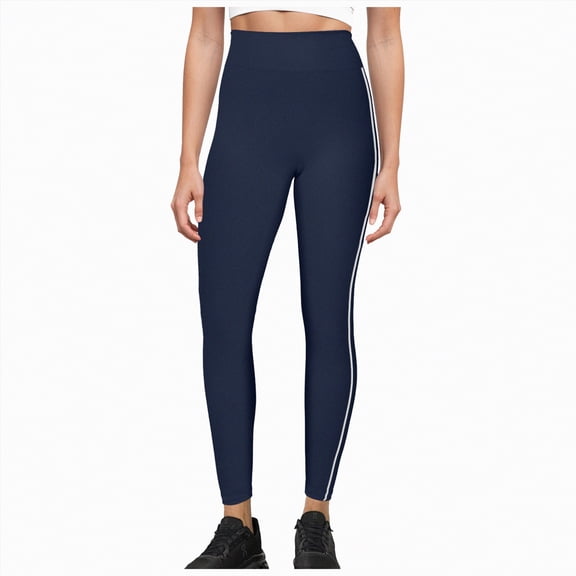 enyan Fleece Lined Leggings Women - Thick Soft High Waisted Tummy Control Thermal Warm Velvet Pants for Cold Winter Warm Leggings For Women Winter Navy,XL