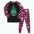 thumbnail image 1 of enyan Gi'rls Christmas Nightgowns Christmas Holiday Season Sing Along Sleep Pajama Set Dark Purple,5-6 Years, 1 of 6