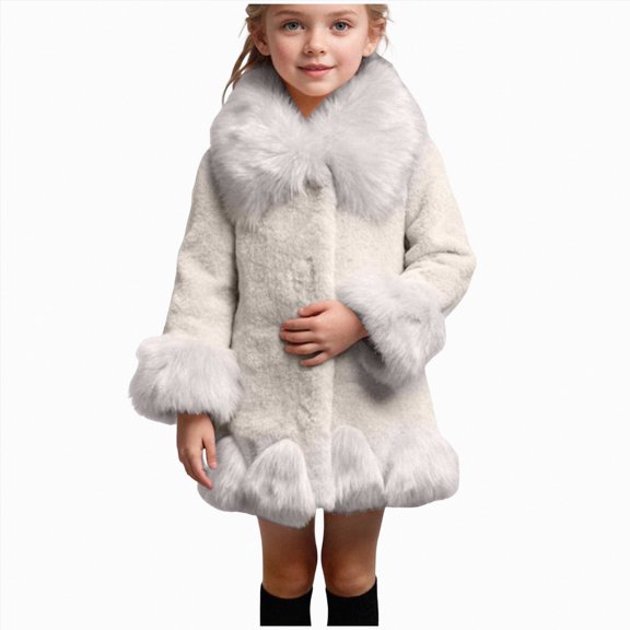 enyan Gir'ls Winter Jacket Kid's Ski Jacket Winter Coat Gir'ls B'oys Fleece Snowboarding Jackets Light Gray,18-24 Months