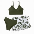 thumbnail image 1 of enyan Girl Swimsuits Girls Swimsuits, Kids Two-Piece Rashguard Swim Set Bathing Suits Beach Shorts Swim Shirts Green,12Y, 1 of 5