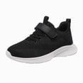 thumbnail image 1 of enyan Girls' Athletic Shoes Athletic Slip On Sneakers Comfortable Bungee Sneakers for Girls (Toddler/Little Kid/Big Kid) Black,2.5, 1 of 7