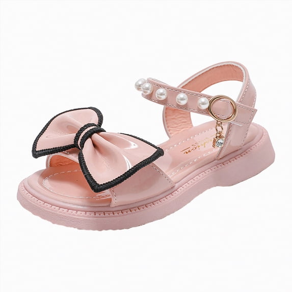enyan Girls Beach Sandals with Adjustable Straps Little Kids Water Sandals for Athletic Summer Outdoor Kids Sandals,Pink,Size 11.5