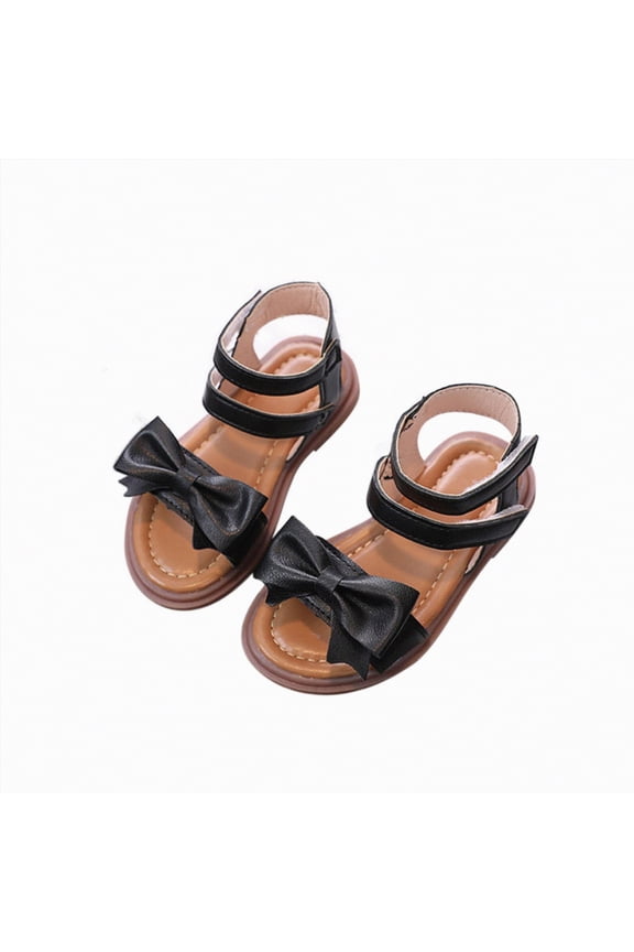 Girls Jelly Sandals Summer Breathable Waterproof Fisherman Shoes For Girl Closed Toe Beach Flat-Sandals For Toddler Little Kid Big Kids Kids Sandals,Black,Size 9.5