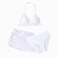 thumbnail image 1 of enyan Girls Swimsuit Adjustable String Strap High Waist Bikini 2 Piece Girls' Swimwear Set Teen Girl Bathing Suits Size 9-16 Summer Vacation Swimwear,White,12-13 Years, 1 of 7