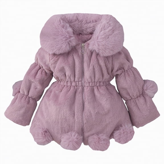 enyan K'ids Winter Coats Latest B'oys Thicken Fleece Hooded Jacket Warm Quilted Coat Outdoor Cool Cute Fashion for Winter Autumn Spring Pink,5-6 Years