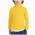 thumbnail image 1 of enyan Kids Boys Turtleneck Long Sleeve Pullover T-Shirt Soft Warm Stretch Kids Basic Turtle Neck Tops for Toddler Boys(Yellow,18-24 Months), 1 of 6