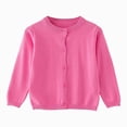 thumbnail image 1 of enyan Kids Fall Winter Sweaters Cardigan Cotton Button Up Knit Long Sleeve Jacket Boys Girls Sweatshirt（Hot Pink,6-12 Months）, 1 of 7