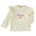 thumbnail image 1 of enyan Kids Shirts Girls Shirts T Shirts for Teen Girls Crew Neck Long Sleeve Sweatshirt Casual Comfort Blouse(I,3-4 Years), 1 of 3