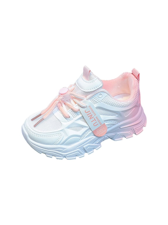 Kids Sneakers Baby Shoes Toddler Sneaker Shoes for Girls Cute Running Walking Casual Shoes(Pink,3)