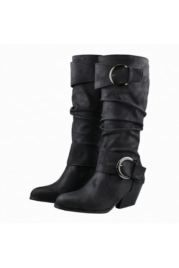 Knee High Boots for Women Cowboy Boots for Women, Cowgirl Boots, Comfortable Western Boots for Country Concert Dancing Wedding Traveling Daily Outfits Black,Size 6