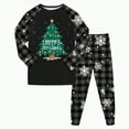 thumbnail image 1 of enyan Little Gi'rl Christmas Pajamas Christmas Holiday Season Sing Along Sleep Pajama Set Black,2-3 Years, 1 of 6