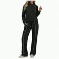 thumbnail image 1 of enyan Matching Sweat Sets for Women Women's 2 Piece Tracksuit Fall 2025 Long Sleeve Sweatshirt Long Pants Outfits Jogger Sweatsuit Sets Black,XL, 1 of 5