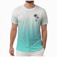 thumbnail image 1 of enyan Men's Cotton Performance Short Sleeve Crew Neck Pocket T-Shirt Athletic Top (Available in Big & Tall) Cotton Blend Stretch Jersey Crew Neck T Shirt (Light Blue,L), 1 of 4